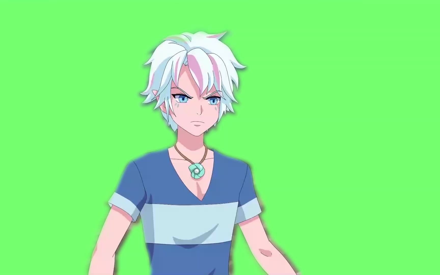 海达王子变身绿幕[60帧]