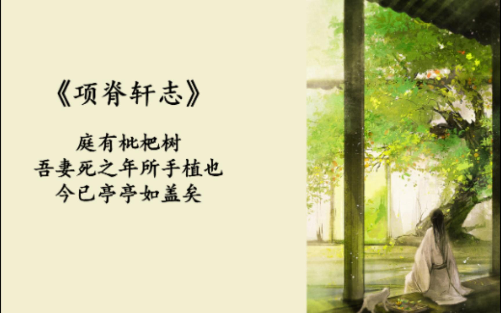 课文讲解 | 归有光《项脊轩志》【高考理解性默写必背篇目】