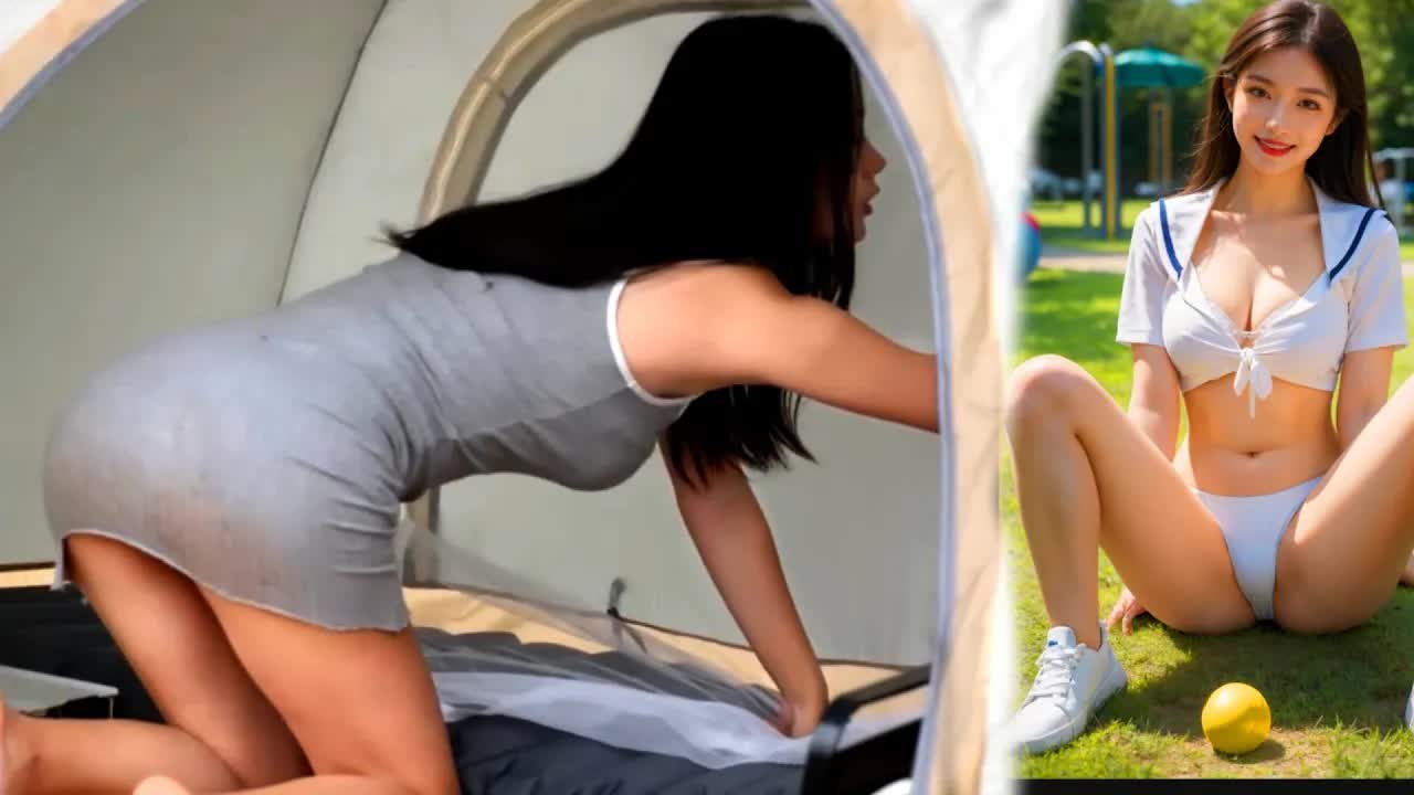 [图]暴雨天女孩一个人独自野外放松的露营终身难忘Heavy rain girl solo camping alone in the wild unforgettabl