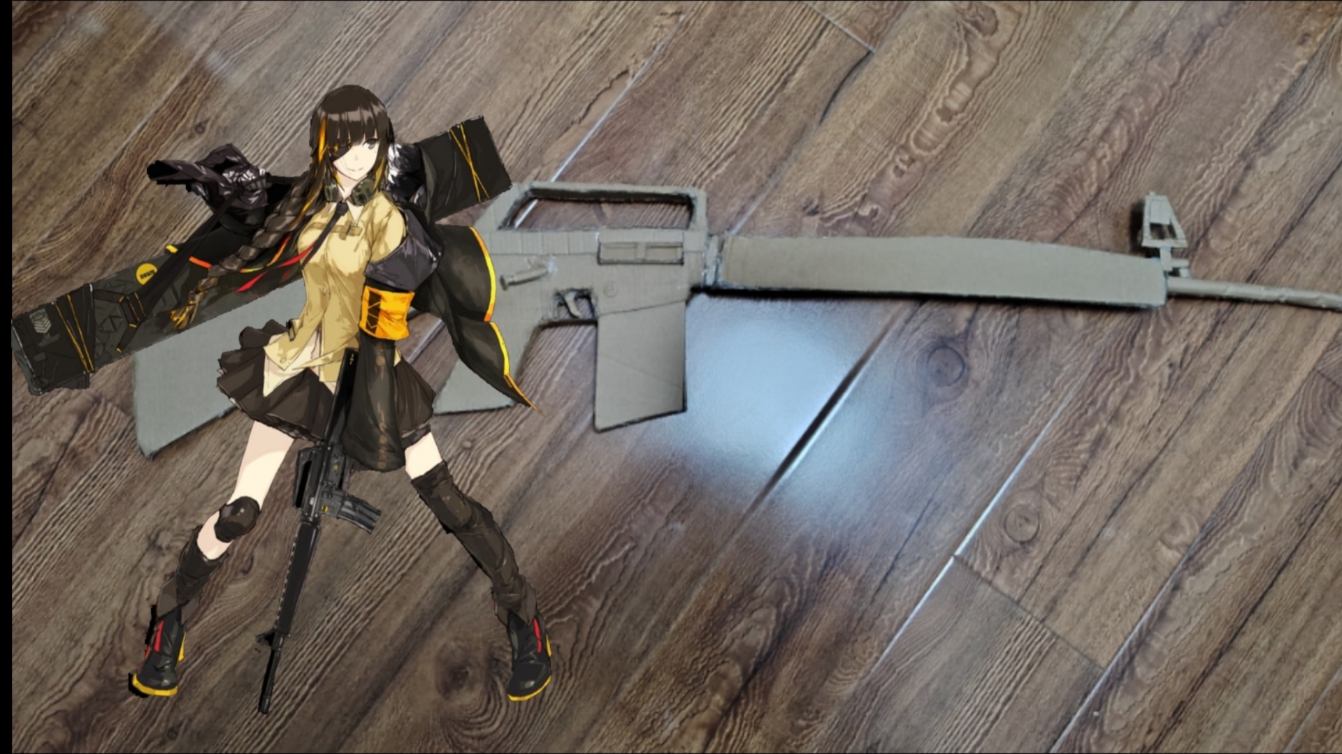 【纸模枪】m16a1突击步枪1