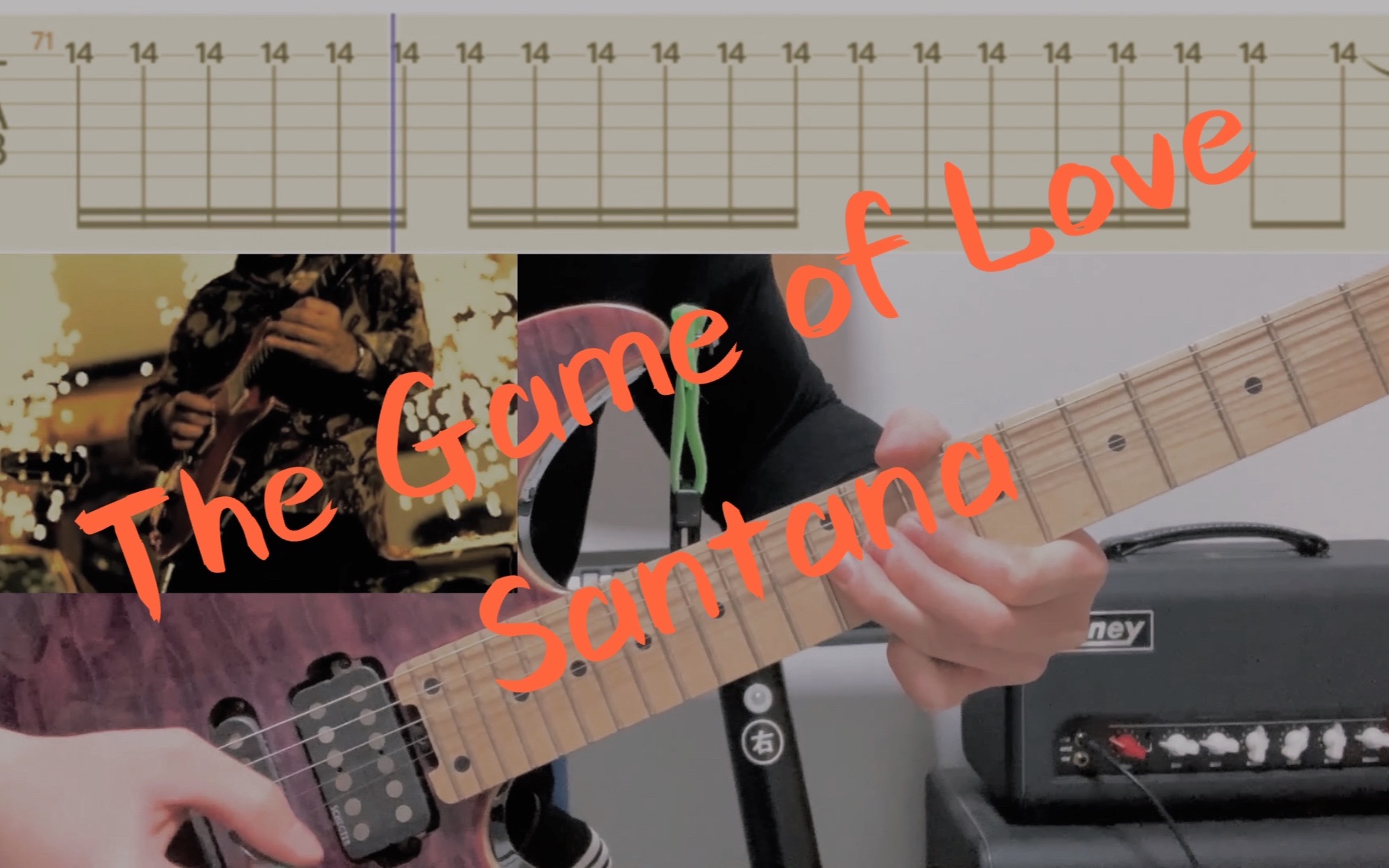 [图]南美的热风～拉丁神曲 The Game of Love (Solo Cover) 附谱