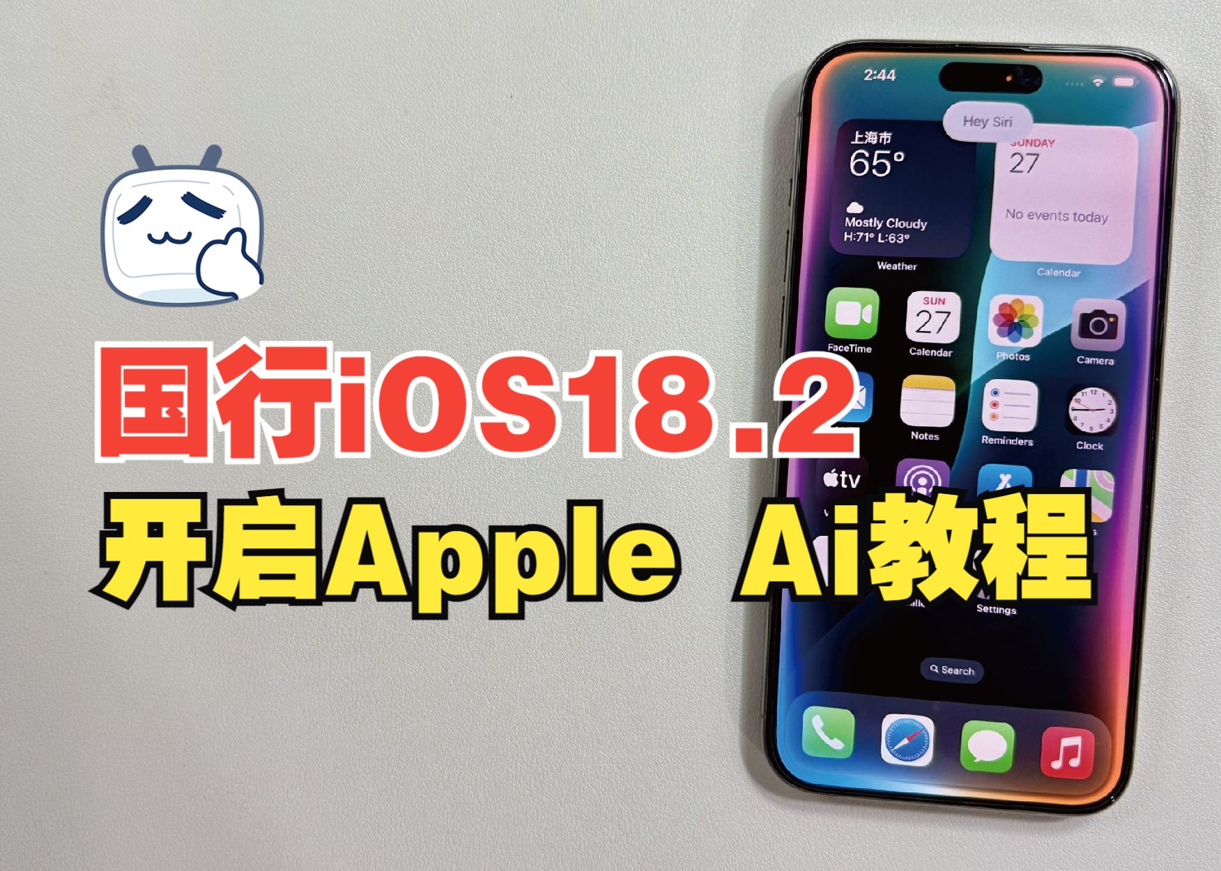 国行iOS18.2开启Apple Ai详细教程,看完你也会了.哔哩哔哩bilibili