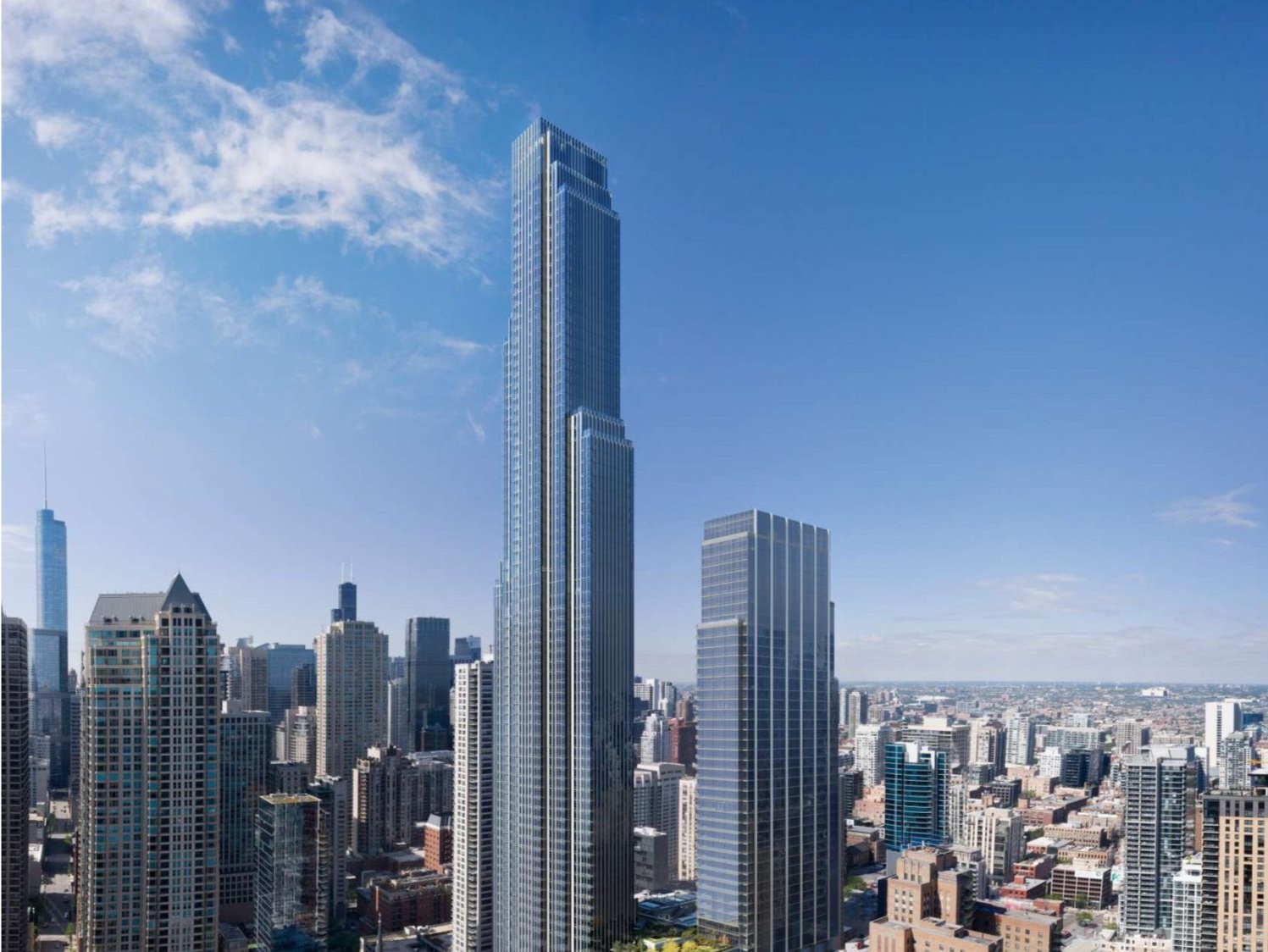 otis 芝加哥最新80层高层公寓one chicago裙楼奥的斯电梯