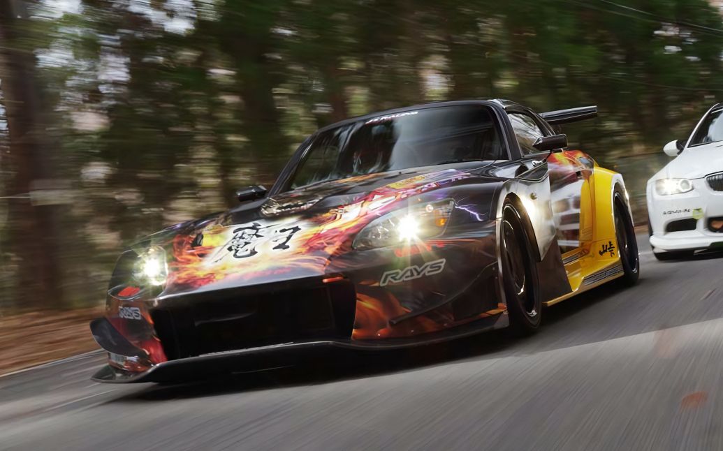 【头文字d公路传说】s2000赤城上行!魔王の翼!