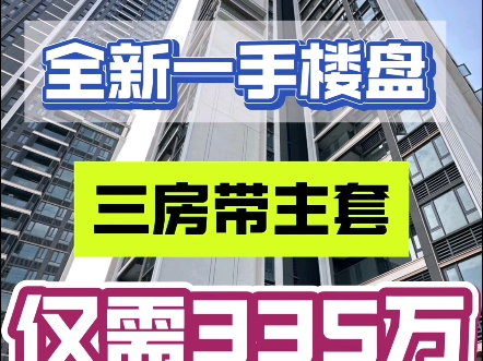 荔湾区 全新一手楼盘 三房带主套 仅需335万哔哩哔哩bilibili