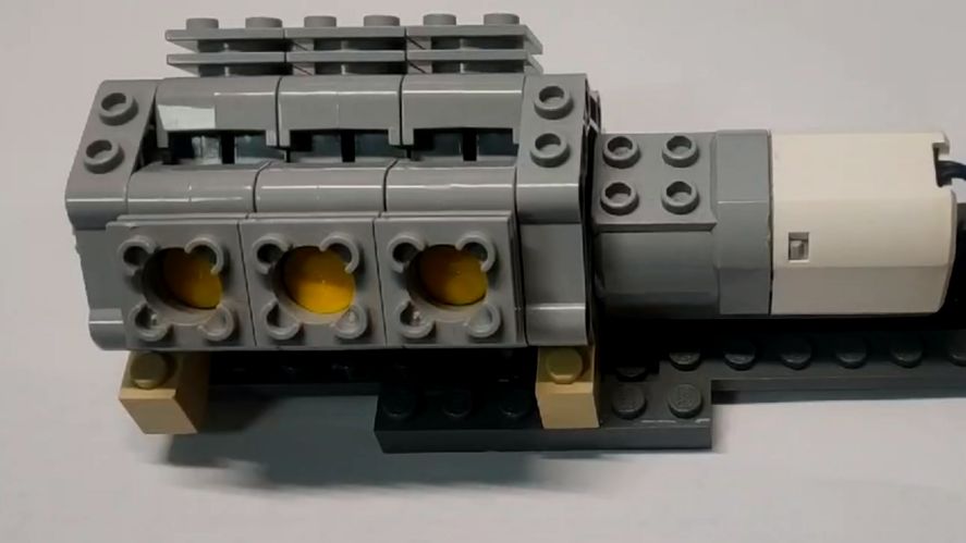 乐高v6发动机慢速运行及内部结构