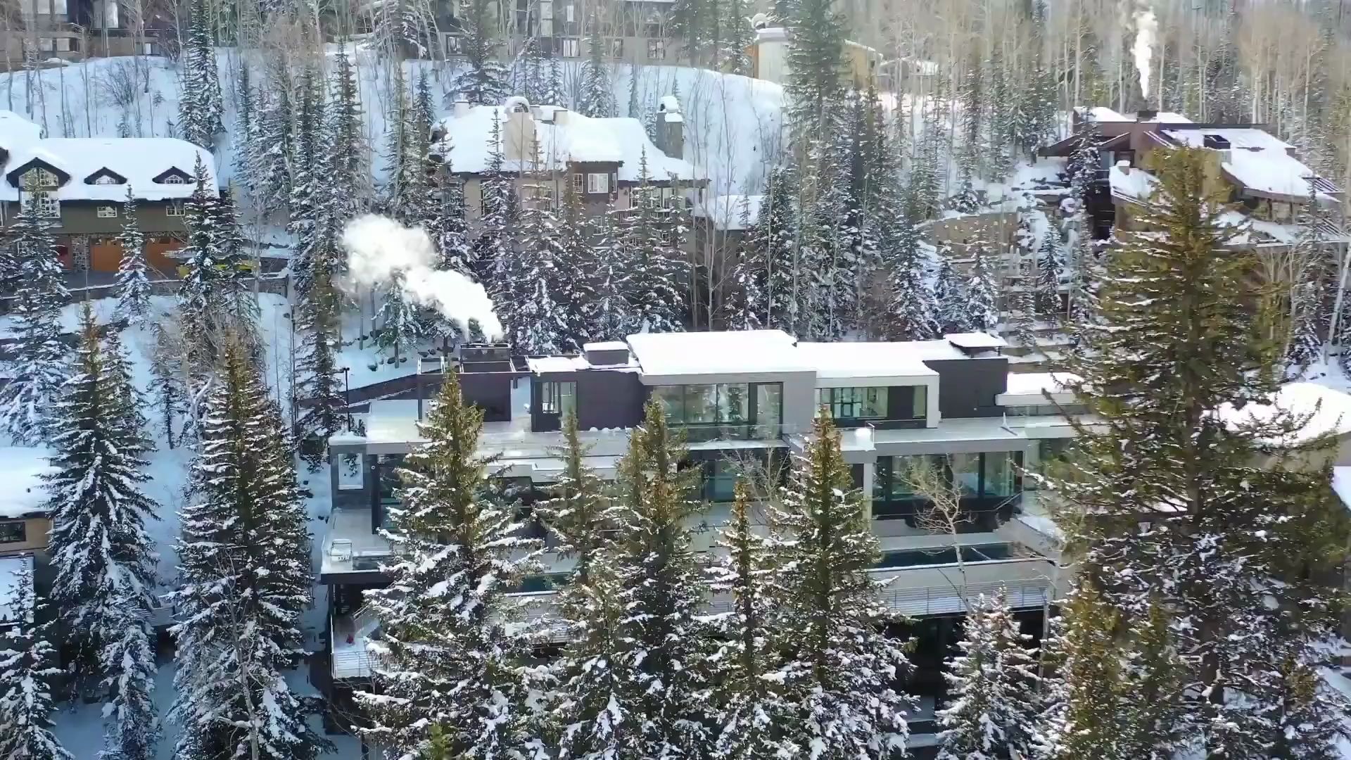 [图]【Architectural Digest】$45M Rocky Mountain Mansion With Sliding Glass Walls