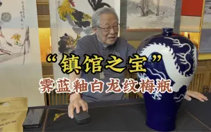 Download Video: “镇馆之宝”级的藏品，霁蓝釉白龙纹梅瓶，请杨实老师鉴定