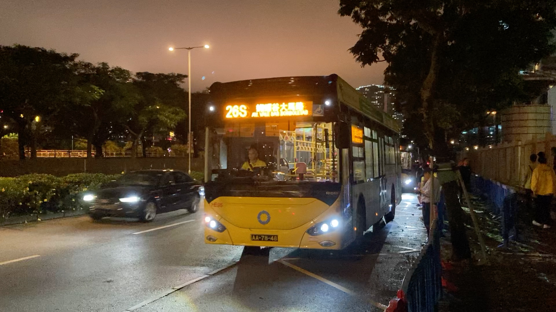 [澳门公交新路线]新福利26s路线首班车在旅游塔/行车隧道公交站开出