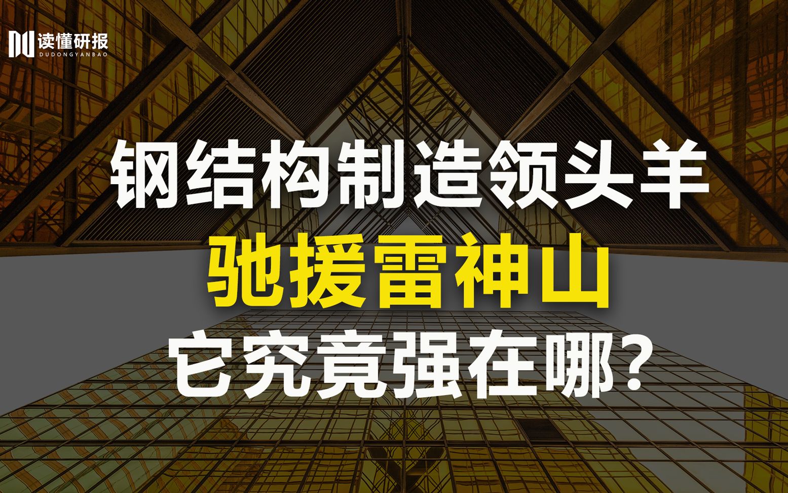 鸿路钢构:驰援雷神山,钢结构制造领域龙头,看鸿路钢构如何“制霸武林”!哔哩哔哩bilibili