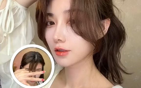 韩式八字刘海儿怎么剪显脸小