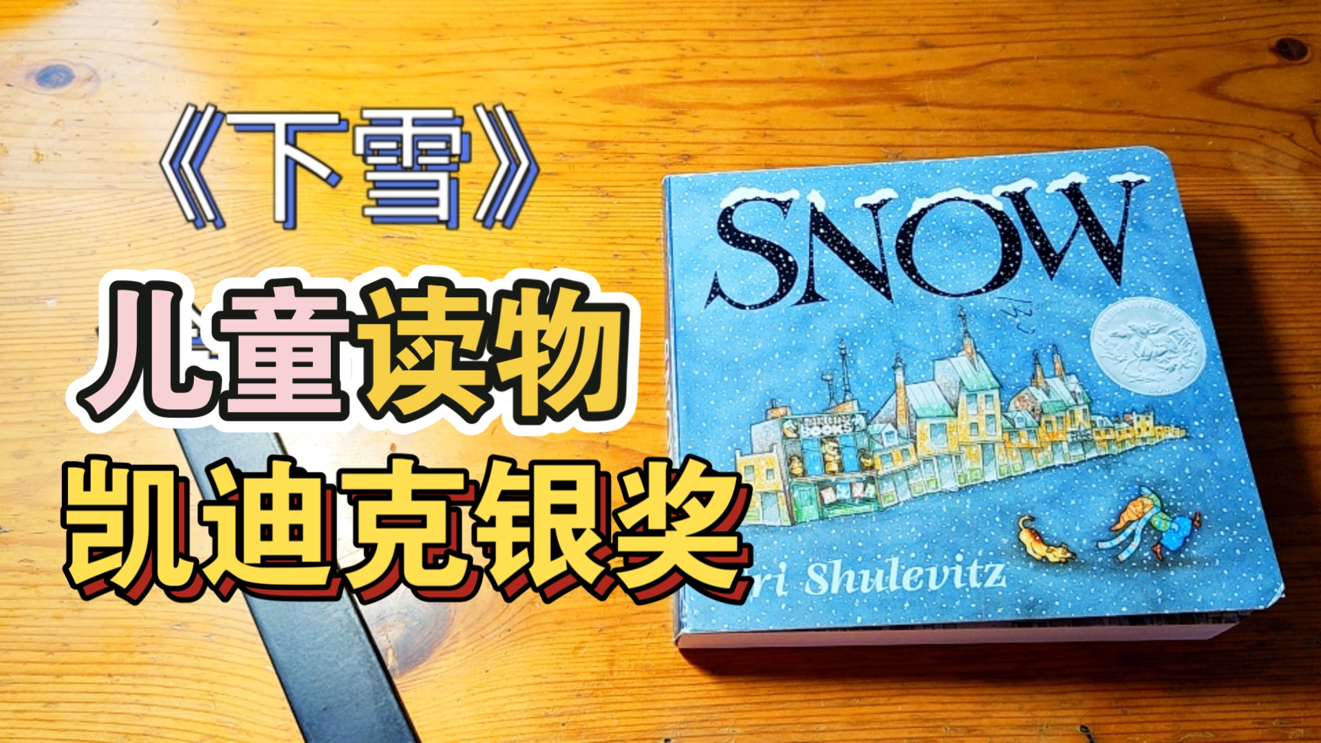 《下雪》凯迪克银奖绘本,英文原声阅读,附up不成器的翻译哔哩哔哩bilibili