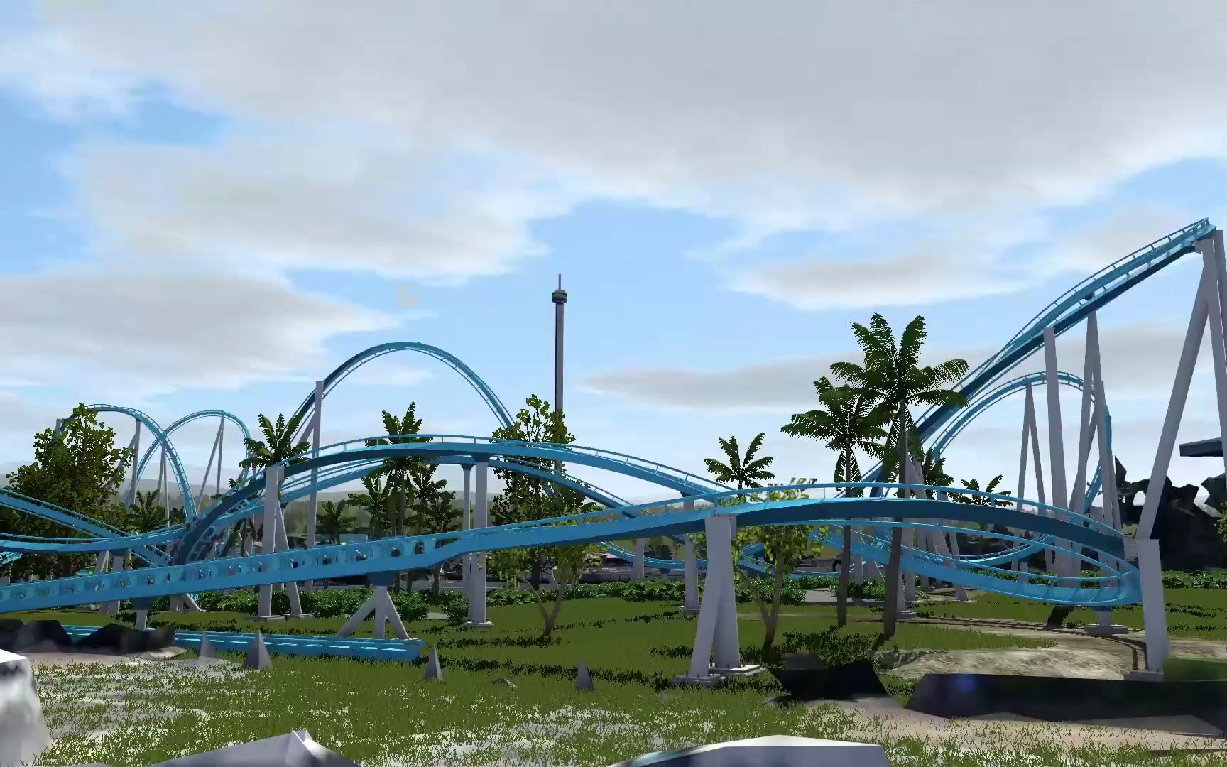 美国奥兰多海洋世界b&m弹射站立式过山车(企鹅计划) 轨迹预测 by bgw