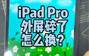 Скачать видео: iPad Pro 外屏碎了怎么换？