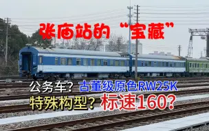 Download Video: 探寻张庙站封存已久的特殊构型标速160原色公务RW25K以及一些古董车厢