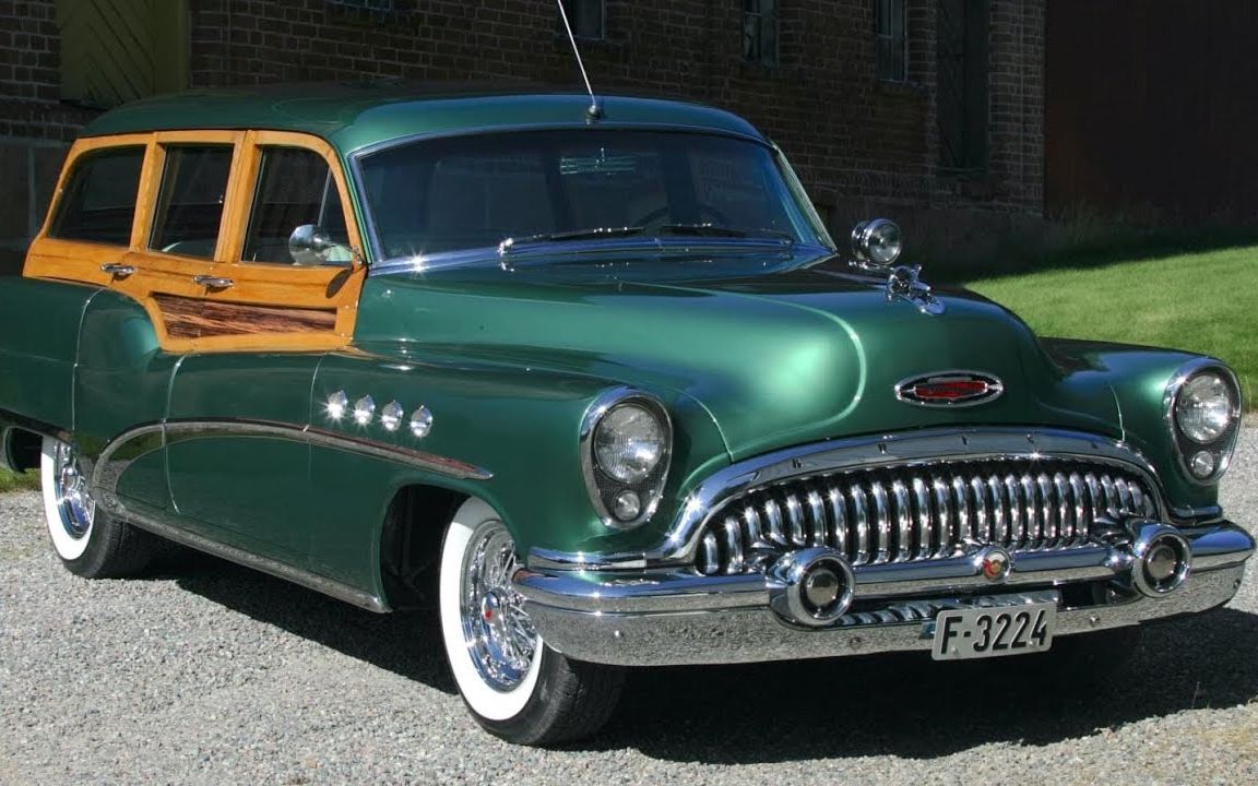 50年代初期"木制"旅行车- 1953 buick(别克) roadmaster estate wagon