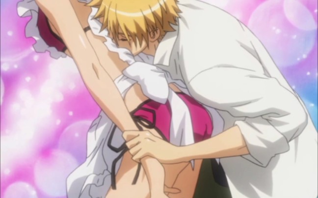 会长是女仆大人后背吻