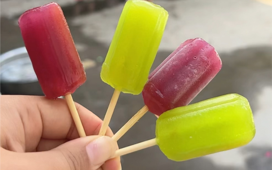 亲子互动游戏,吃个七彩小冰棍