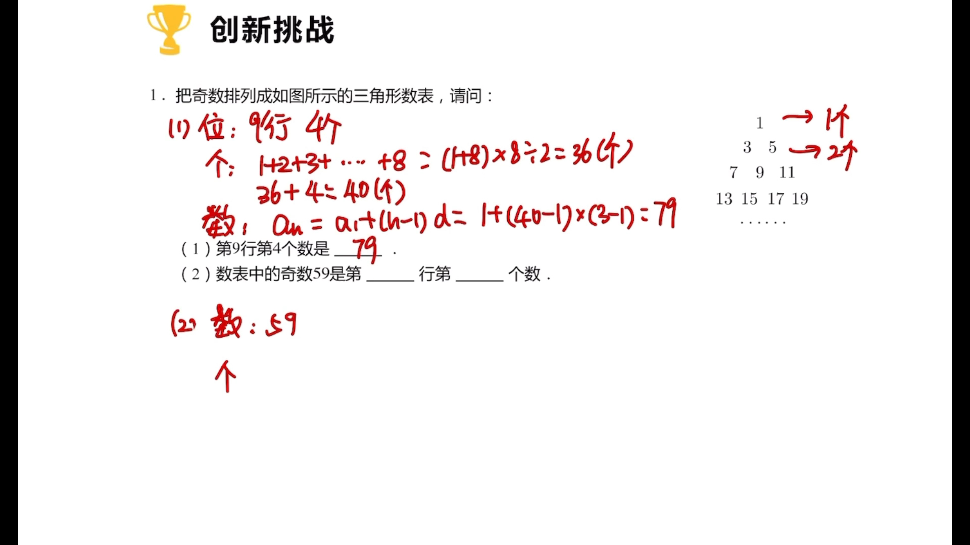 三角形数表-创1