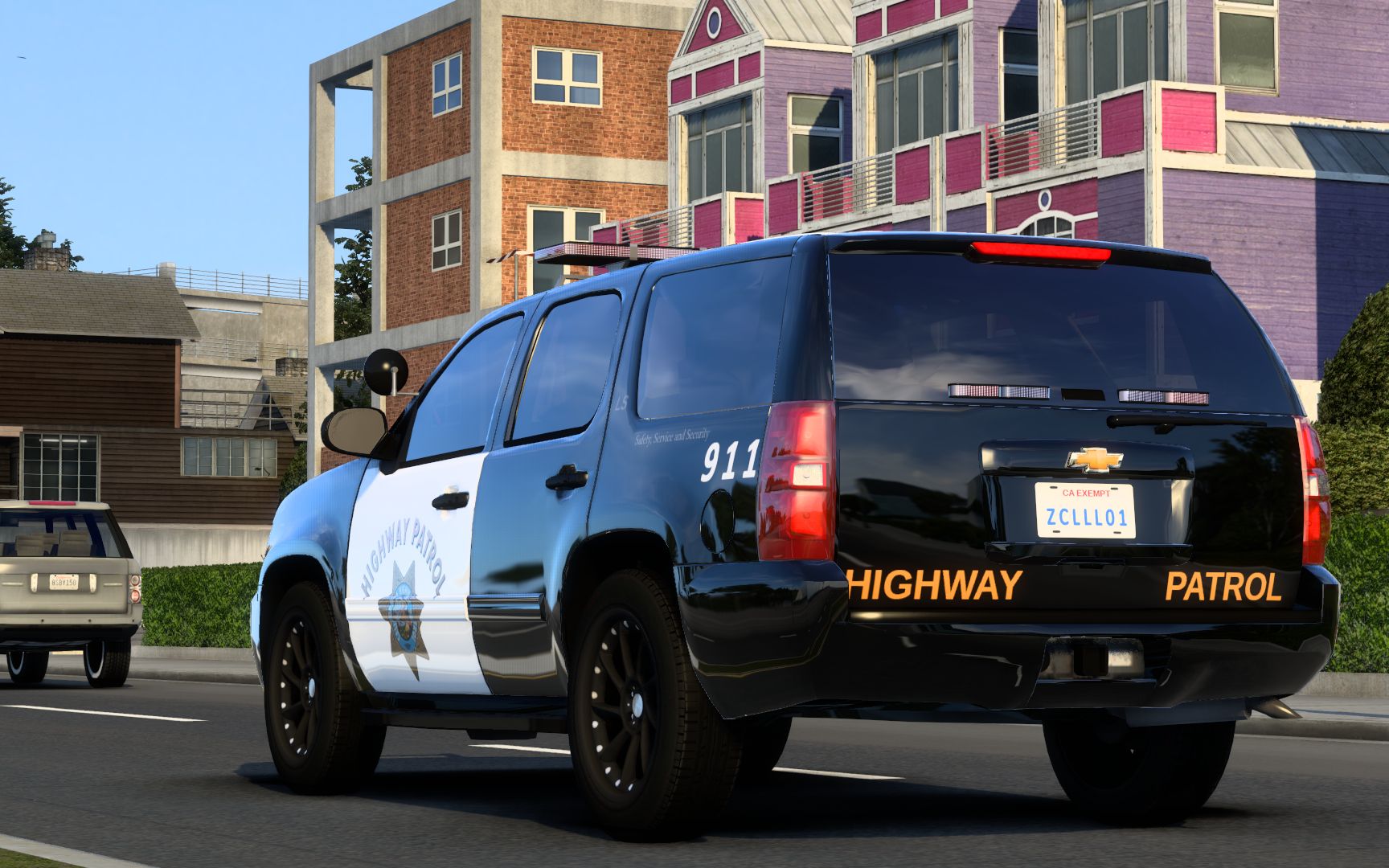 美国卡车模拟:雪佛兰tahoe2007加利福尼亚州警chp警车_哔哩哔哩bili