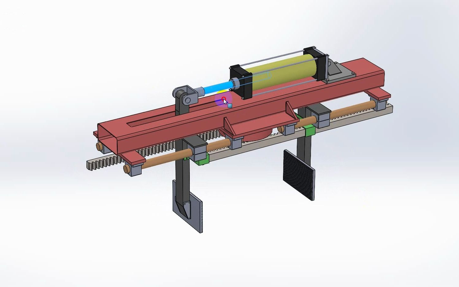 齿轮齿条夹爪机构设计,齿轮齿条既然还可以这样用