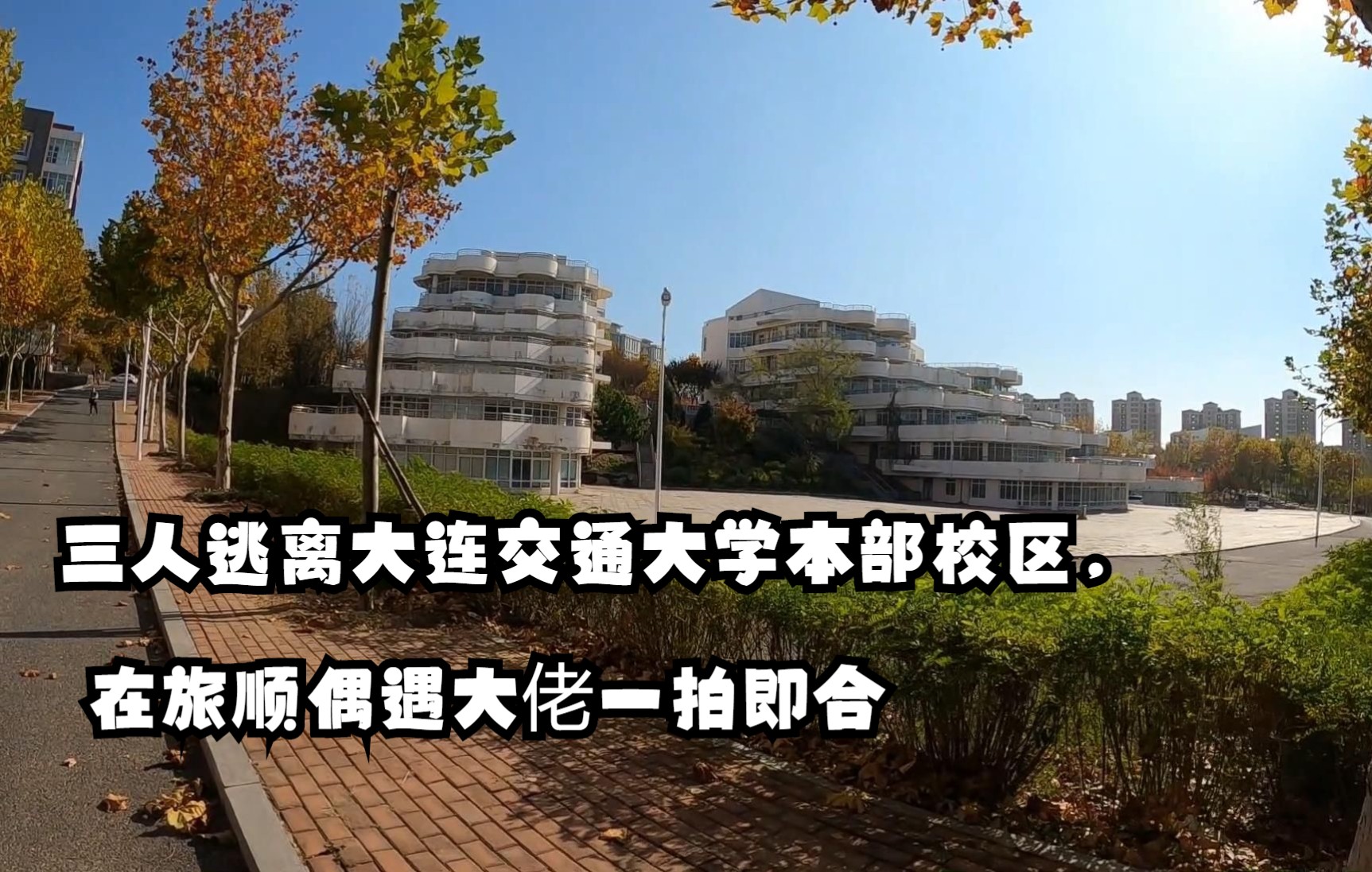 [图]三人逃离大连交通大学本部校区，在旅顺偶遇大佬一拍即合。