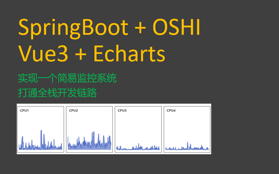 SpringBoo全栈开发  实现一个监控系统哔哩哔哩bilibili