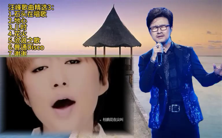 汪峰歌曲精选3:石头在唱歌-地心-儿时-花火-沧浪之歌.