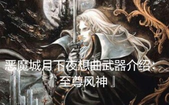 [图]恶魔城月下夜想曲最著名武器之一：『无限真空之刃』介绍！