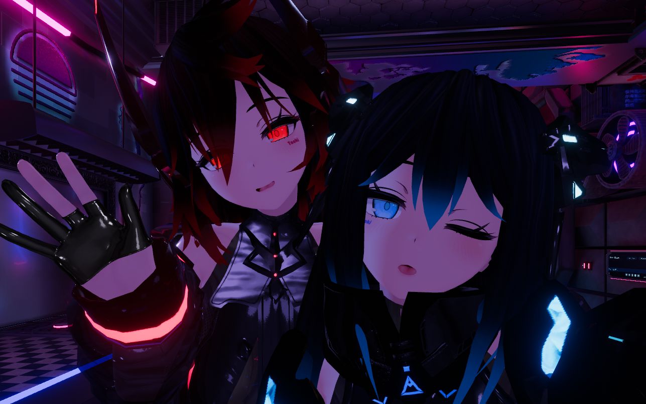 vrchat见过这么cp感爆棚的可互动模型嘛wrb和bb的色