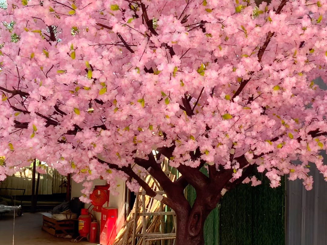 商场美陈室内造景仿真樱花树桃花树定制哔哩哔哩bilibili