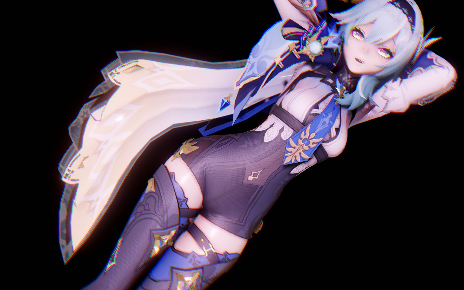 【4k 120fps-双渲染风格视频】优菈的臀 蒙德的魂