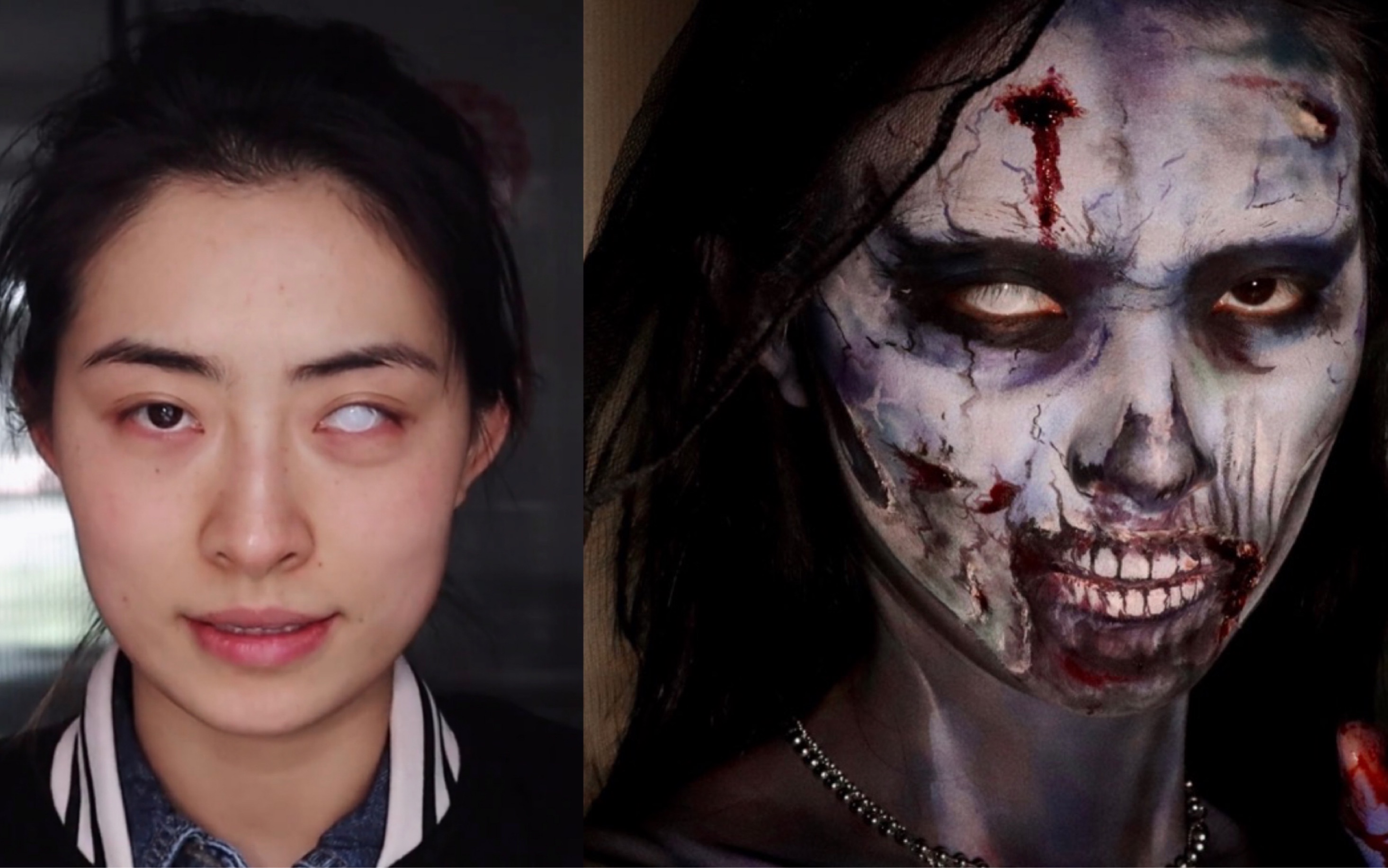 【丧尸妆】如果丧尸有段位,你觉得我是青铜还是王者?