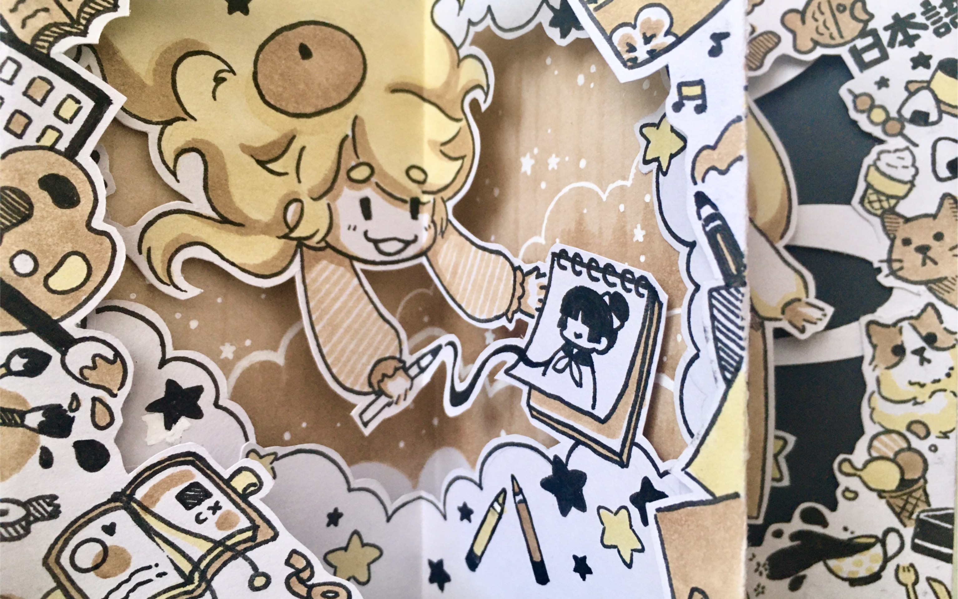 星星立体书给自己的生日礼物记录我的18年呀7705lucyspopupbook