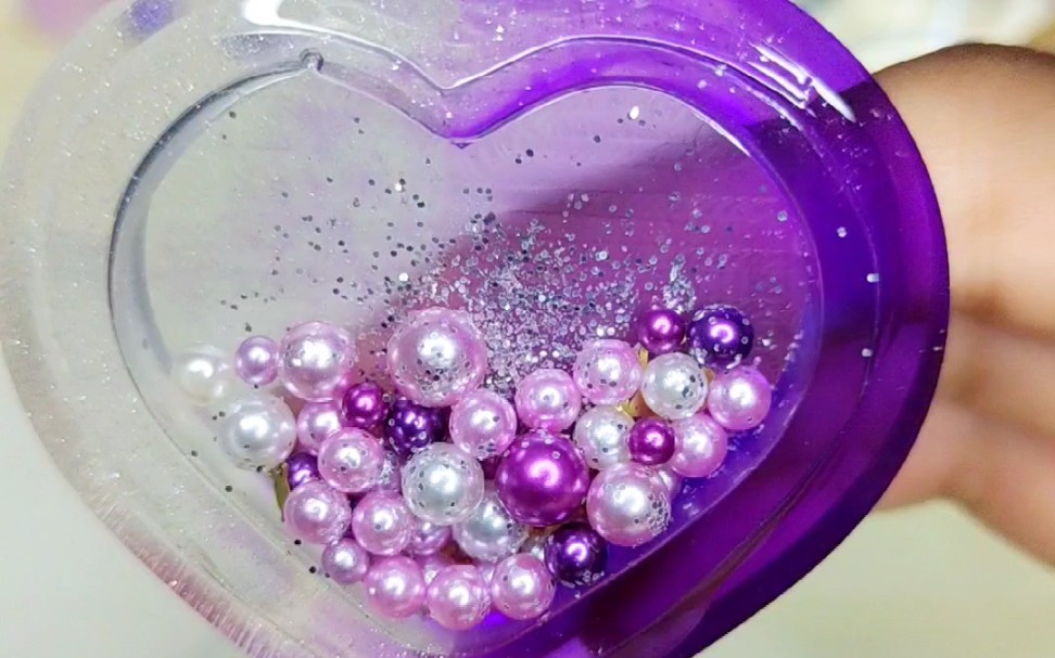 紫色小爱心流沙