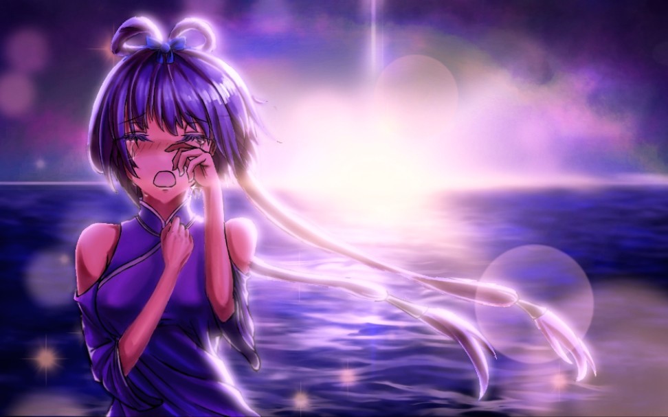 【板绘/平铺】《深海少女》——洛天依同人