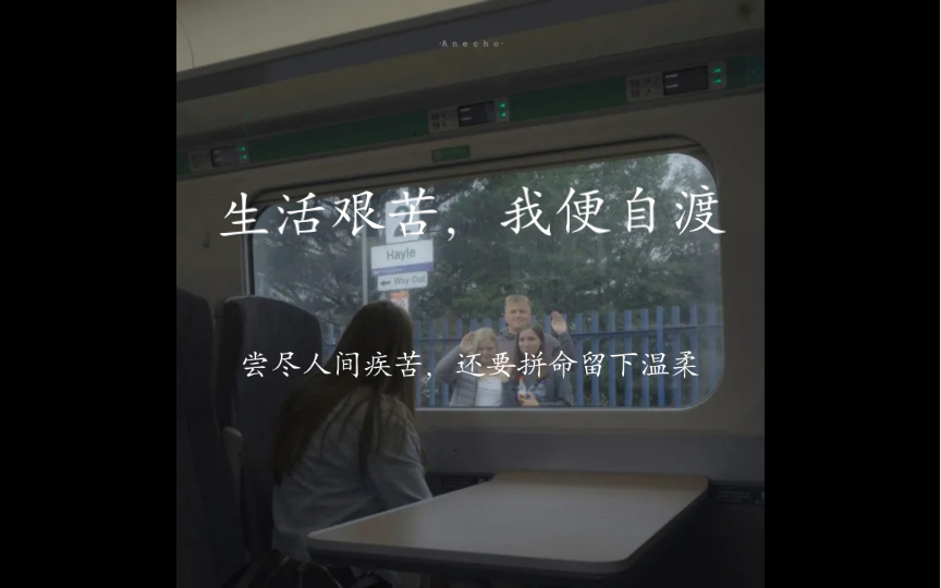 生活艰苦我便自渡尝尽人间疾苦还要拼命留下温柔