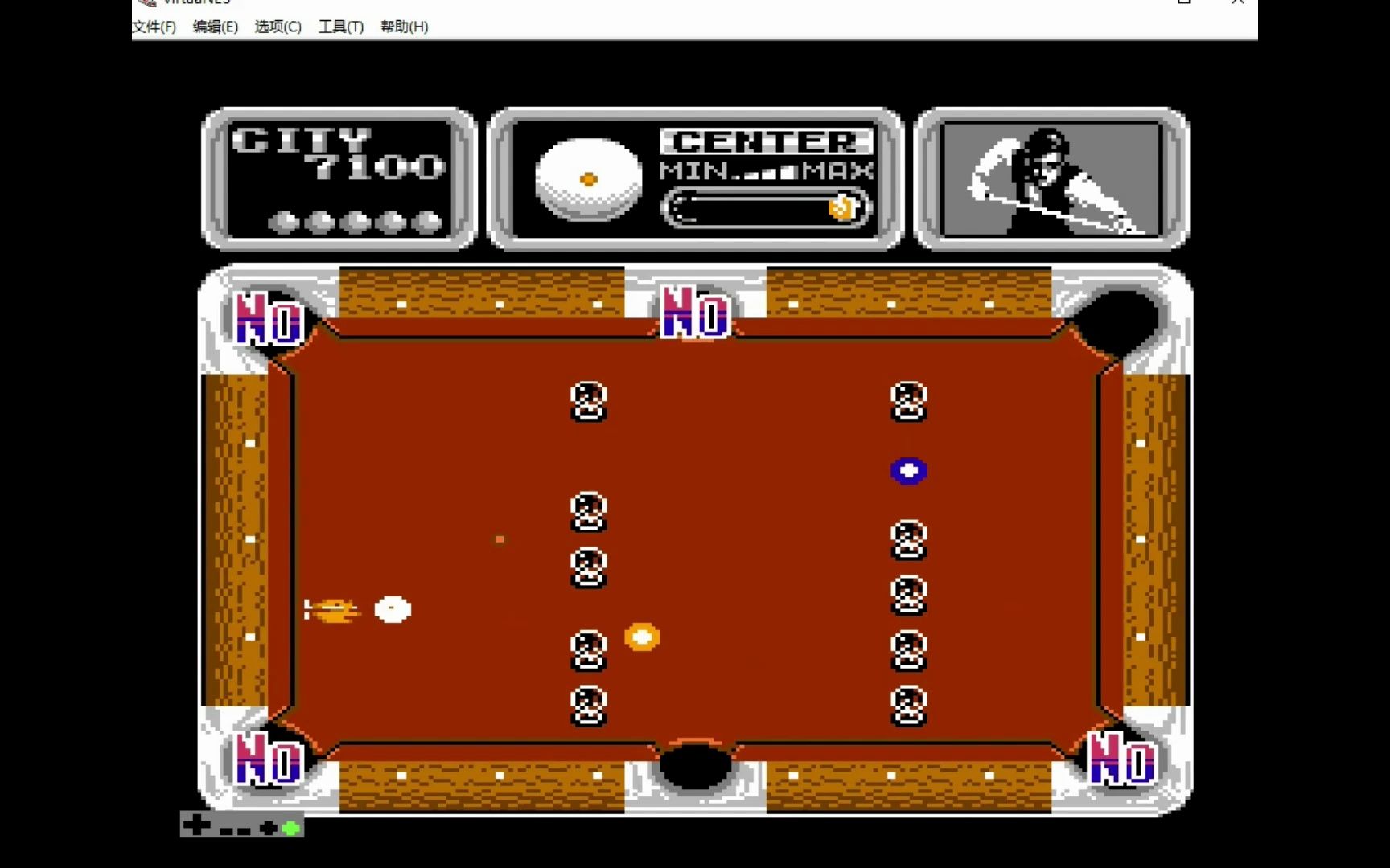 fc桌球一杆清台通关录像 各种花式操作 重温经典