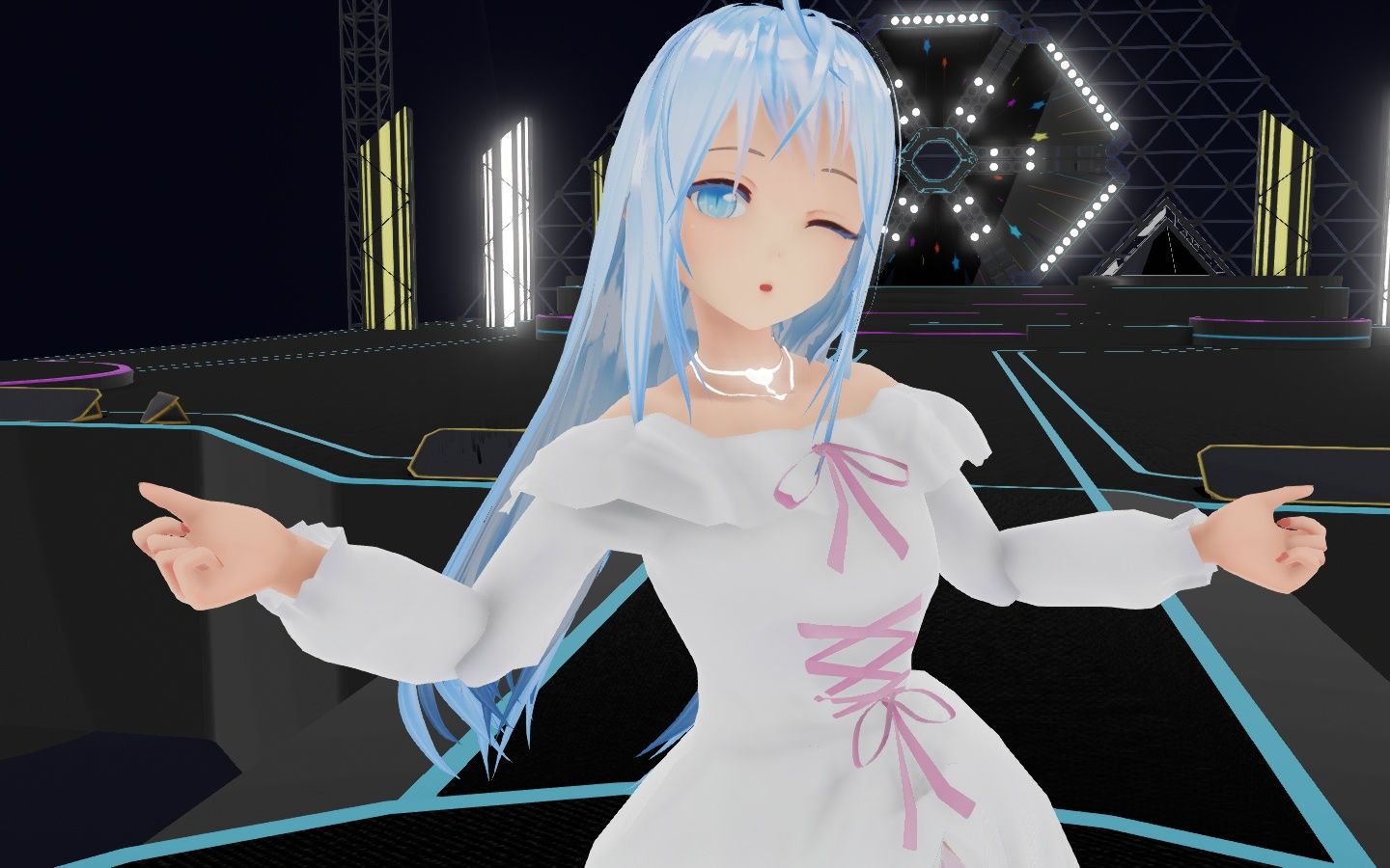 【leia】彩虹节拍MMD哔哩哔哩bilibili