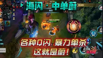 Télécharger la video: Q闪再也不心疼了！海闪中单蔚，暴力单杀！【胖寿星·手游黑科技】