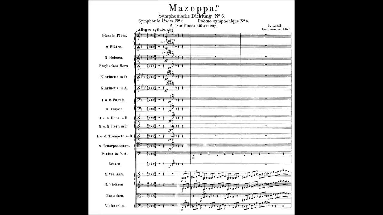 李斯特 第六交响诗《马捷帕 mazeppa》 s.100