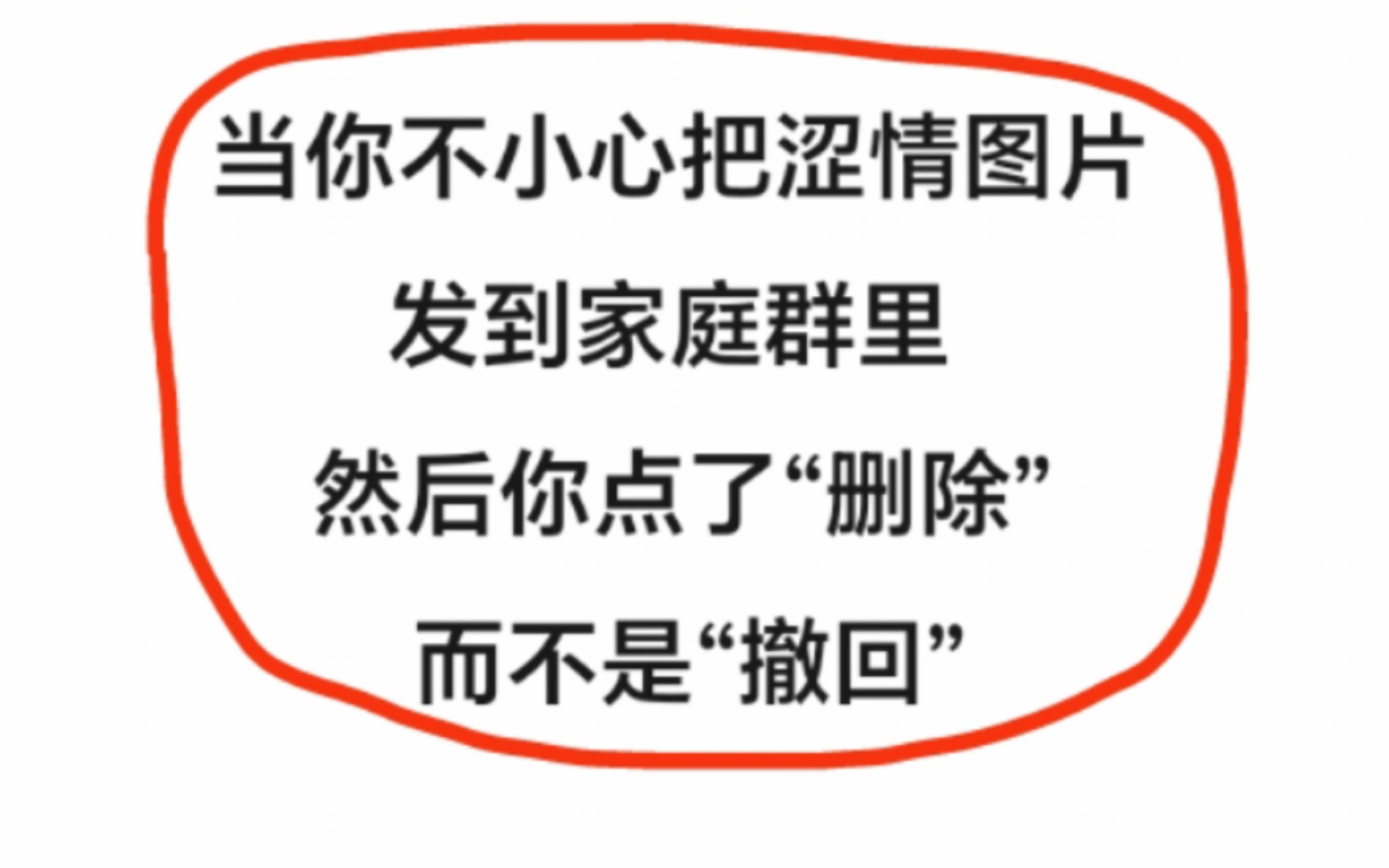 【搞笑】當你不小心把澀情圖片發到家庭群裡,然後你點了