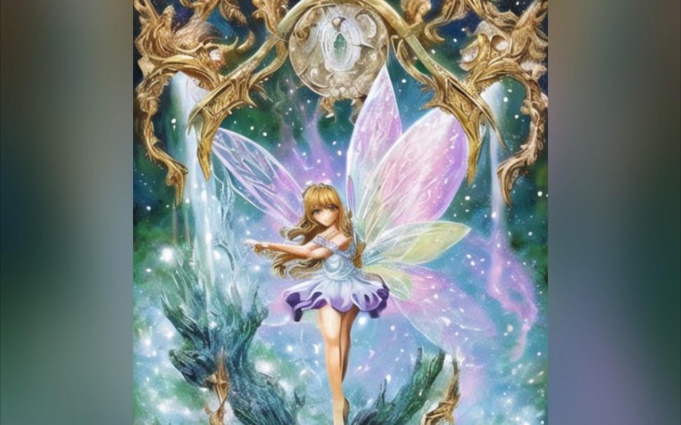 易次元al绘图 漂亮的小仙子图片来自易次元ai绘图,下载途径易次元