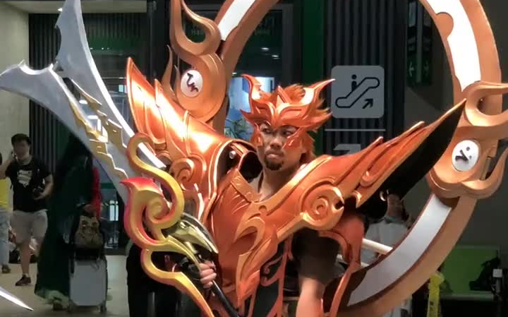 cosplay 漫展 五虎将张飞!