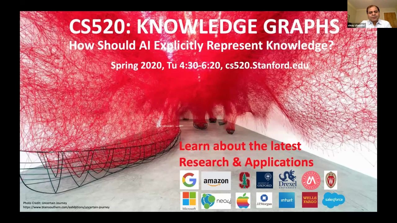 【中英字幕】Stanford CS520  知识图谱 Knowledge Graph (Spring 2020)哔哩哔哩bilibili