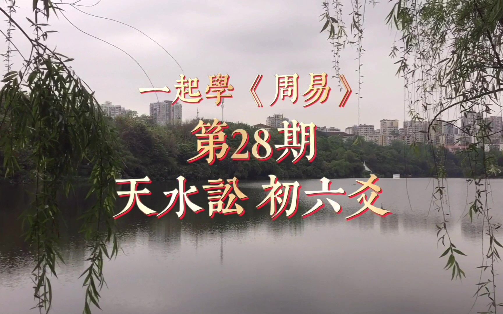 一起学《周易》28期,不纠缠于争讼,“天水讼”初六爻详解哔哩哔哩bilibili