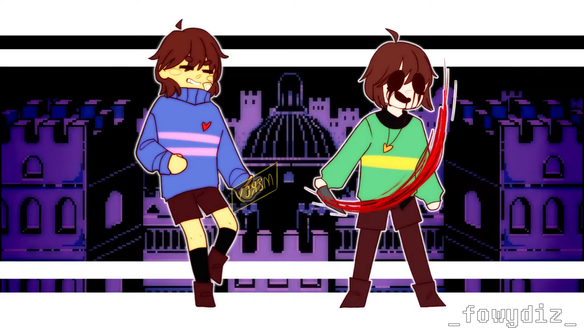 frisk chara壁纸图片