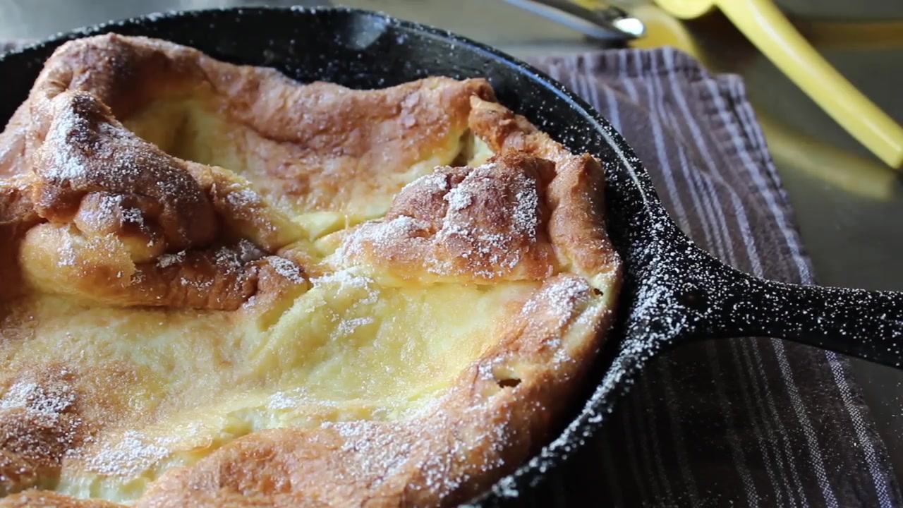 【德式松饼 dutch babies】- food wishes - 听英文,磨耳朵之美食篇