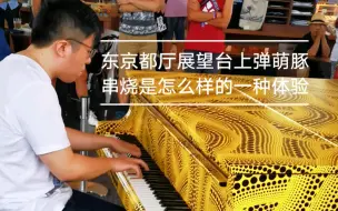 Download Video: 【街头艺人】中国肥宅即兴演奏萌豚组曲 【日本街头钢琴】（演奏者:猪仔很忙）