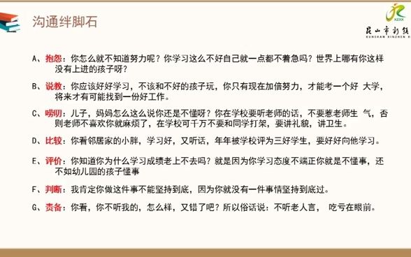 [图]德育处老师讲解如何与孩子有效沟通